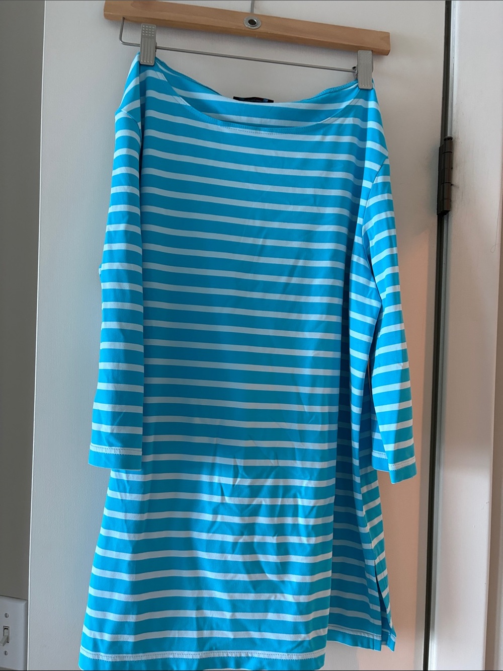 Saint James Turquoise and White Striped Tunic